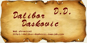 Dalibor Dašković vizit kartica